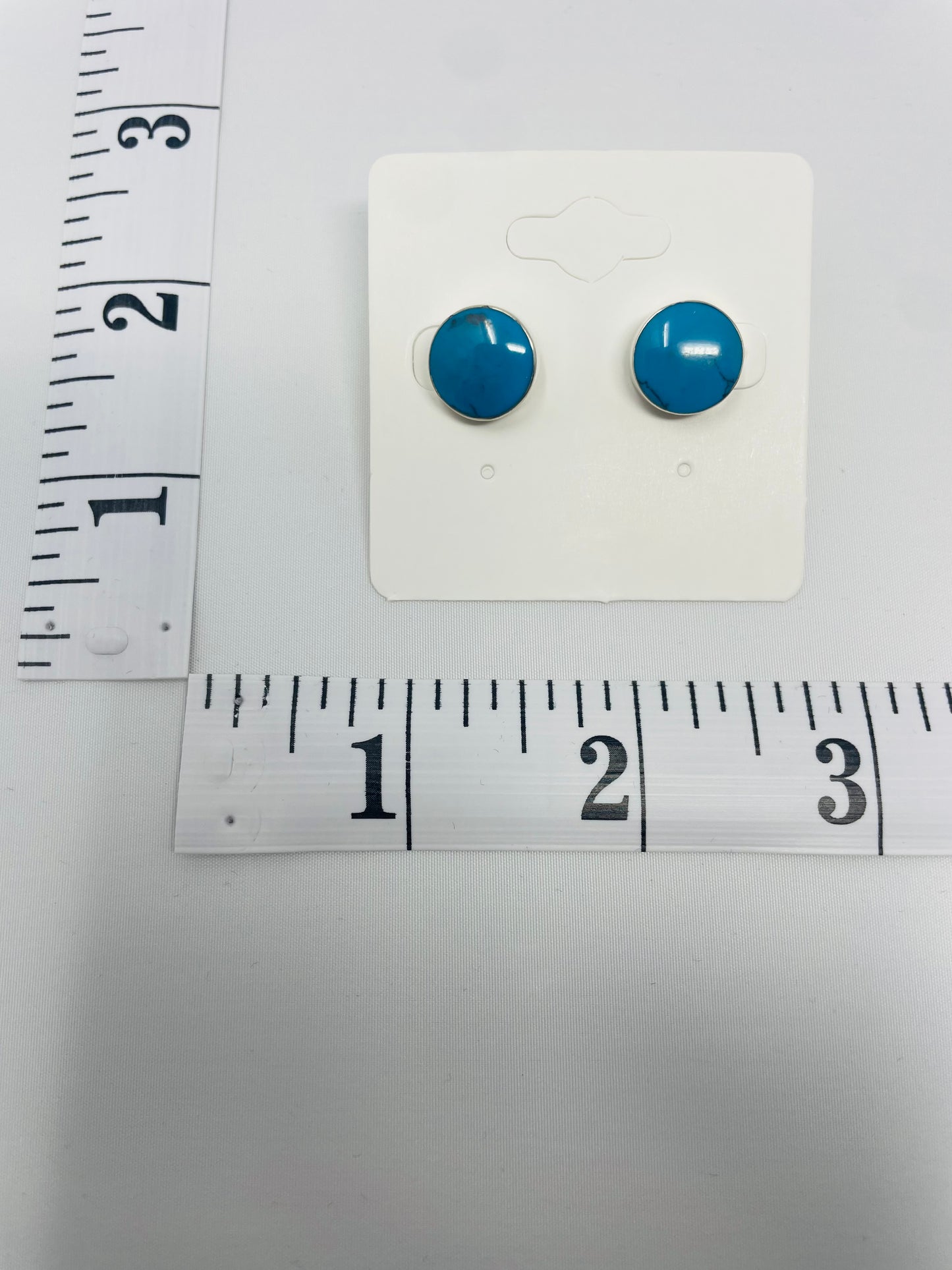 Silver Turquoise Earrings by Gemsilver