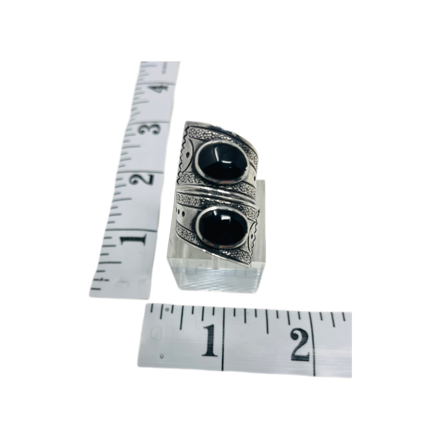 Black Onyx Sterling Silver Ring