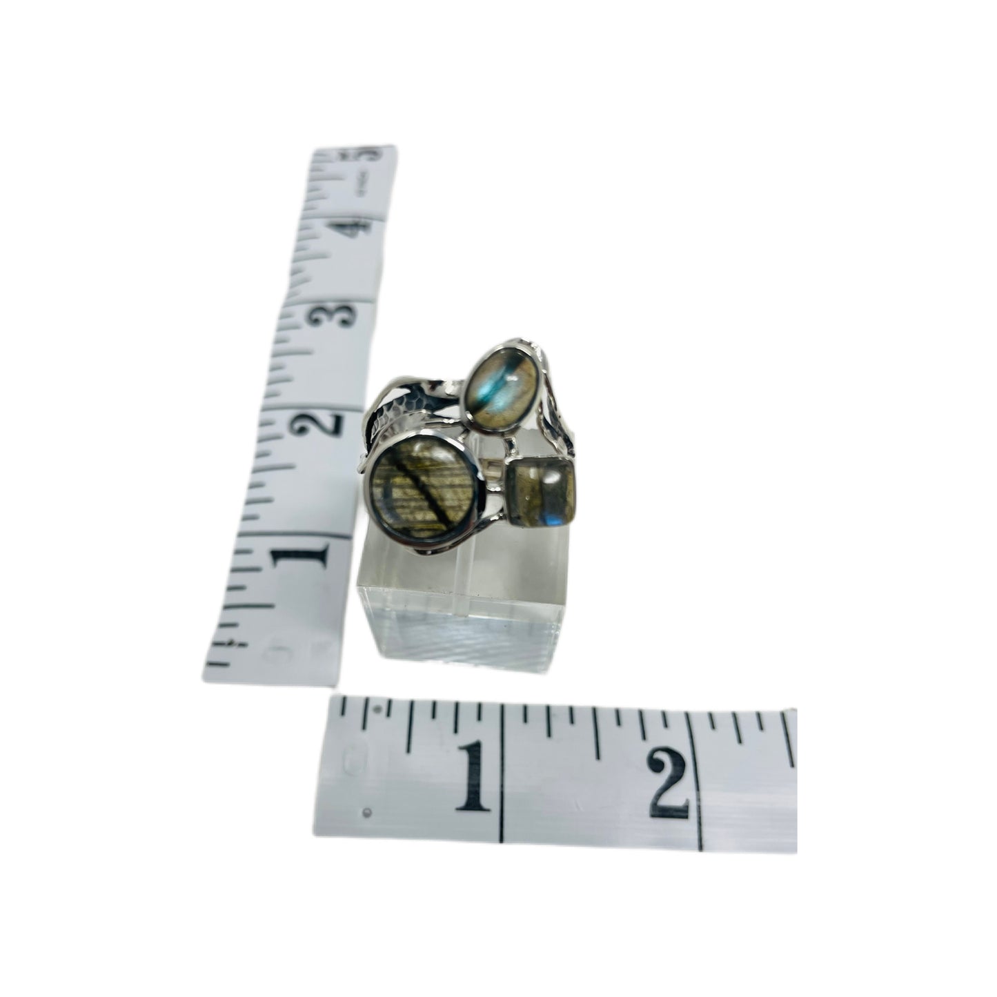Labradorite Multi-Stone Sterling Silver Ring