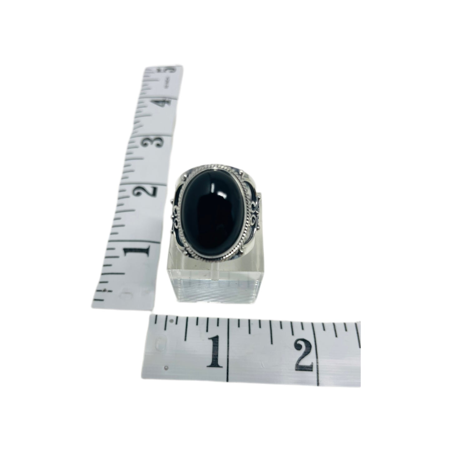 Black Onyx Sterling Silver Ring