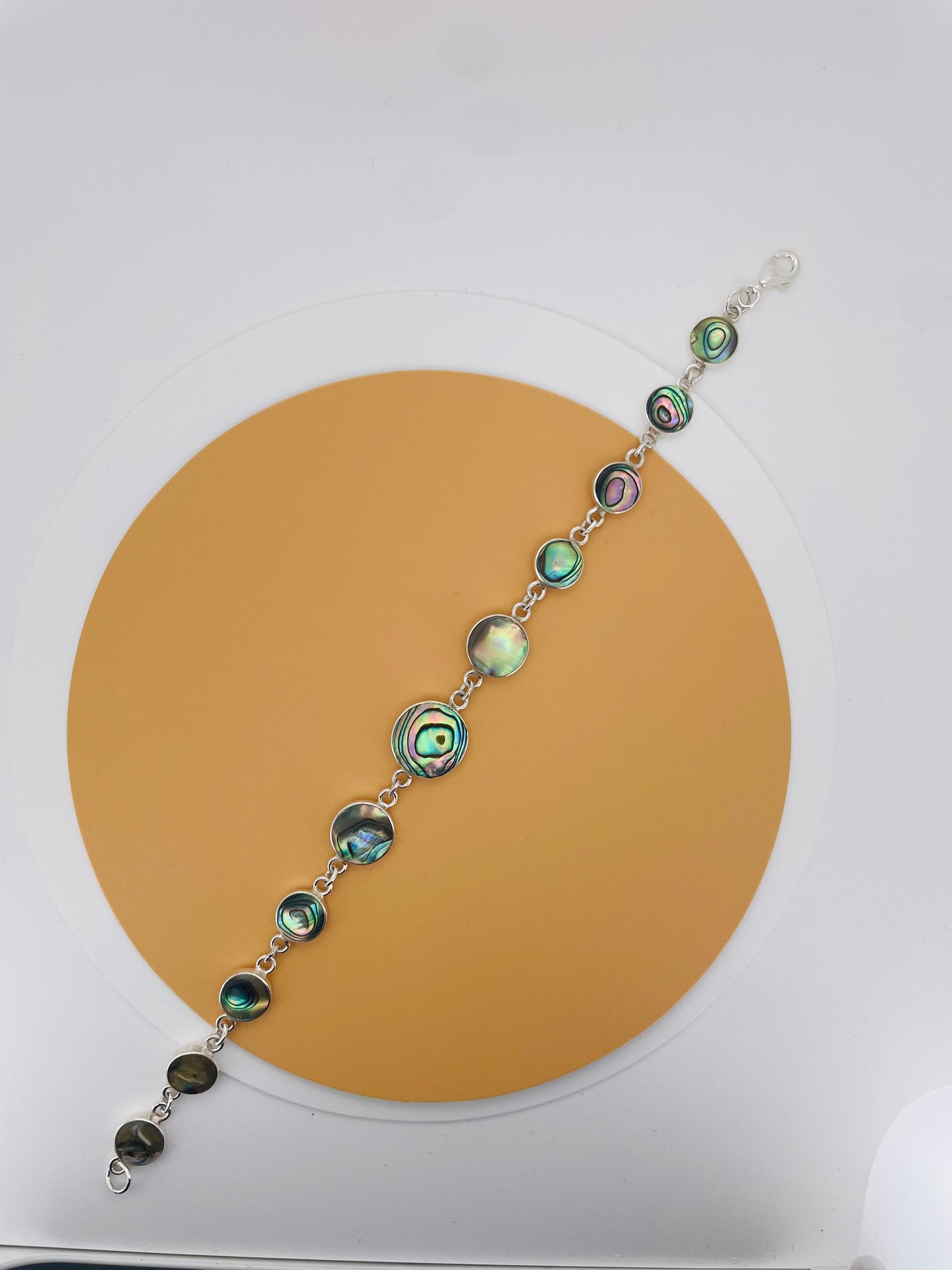 Silver Abalone Bracelet – Calm & Balance | Gemsilver
