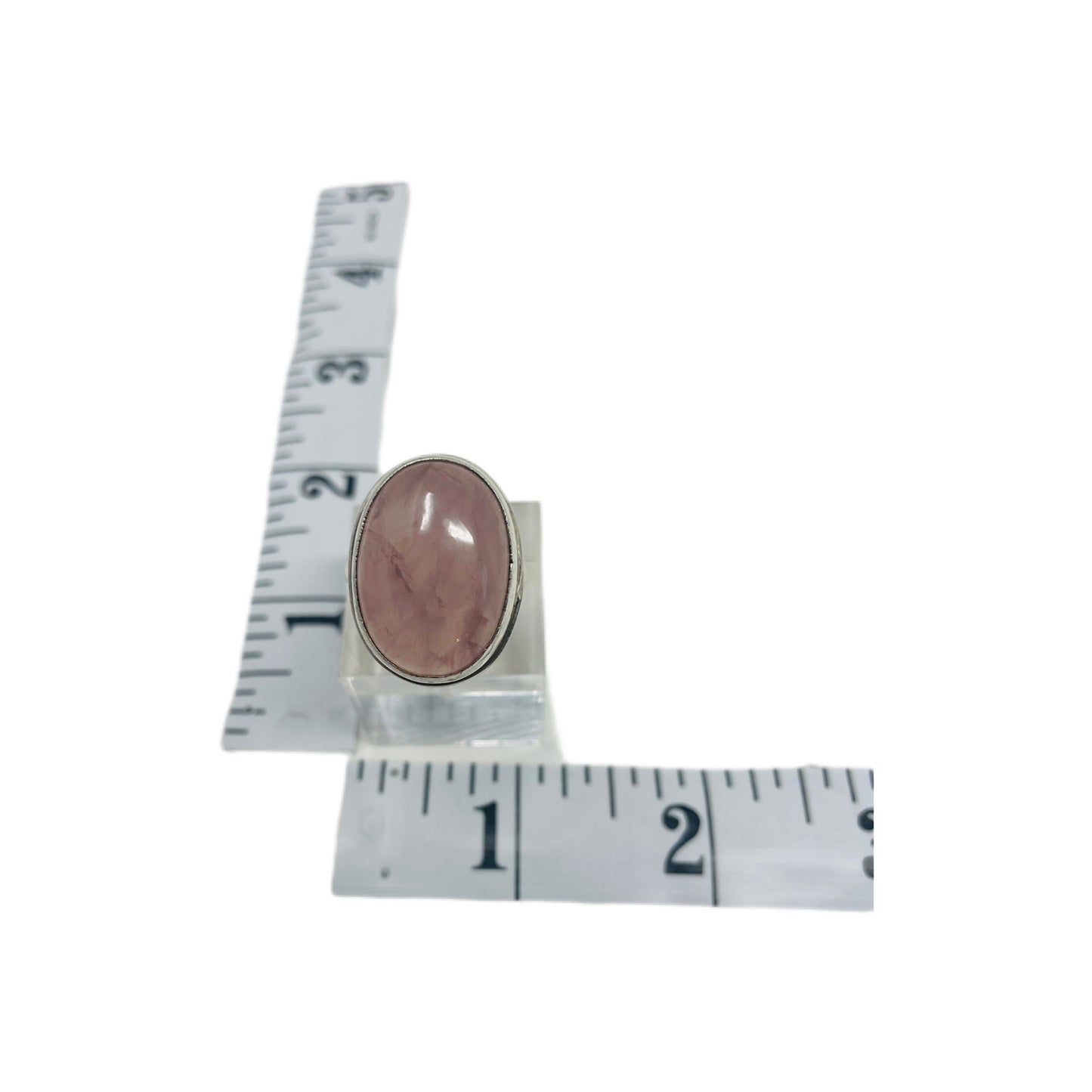 Rose Quartz Sterling Silver Ring
