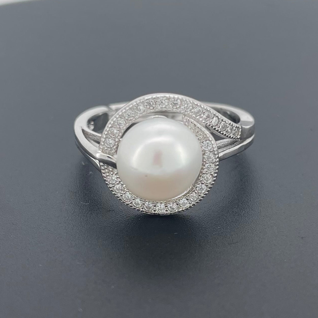 Silver Pearl Ring Size 7 | Gemsilver