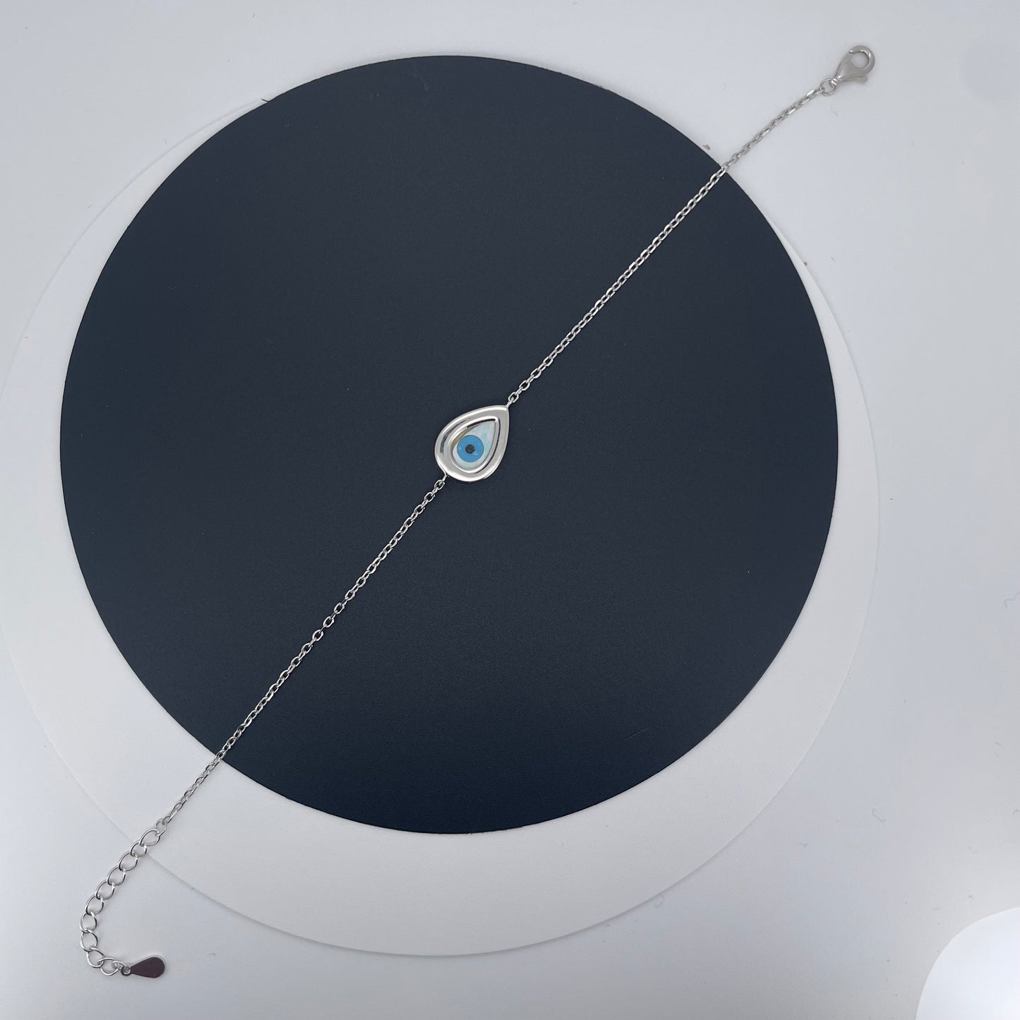 Silver Evil Eye Bracelet – Protection & Luck | Gemsilver