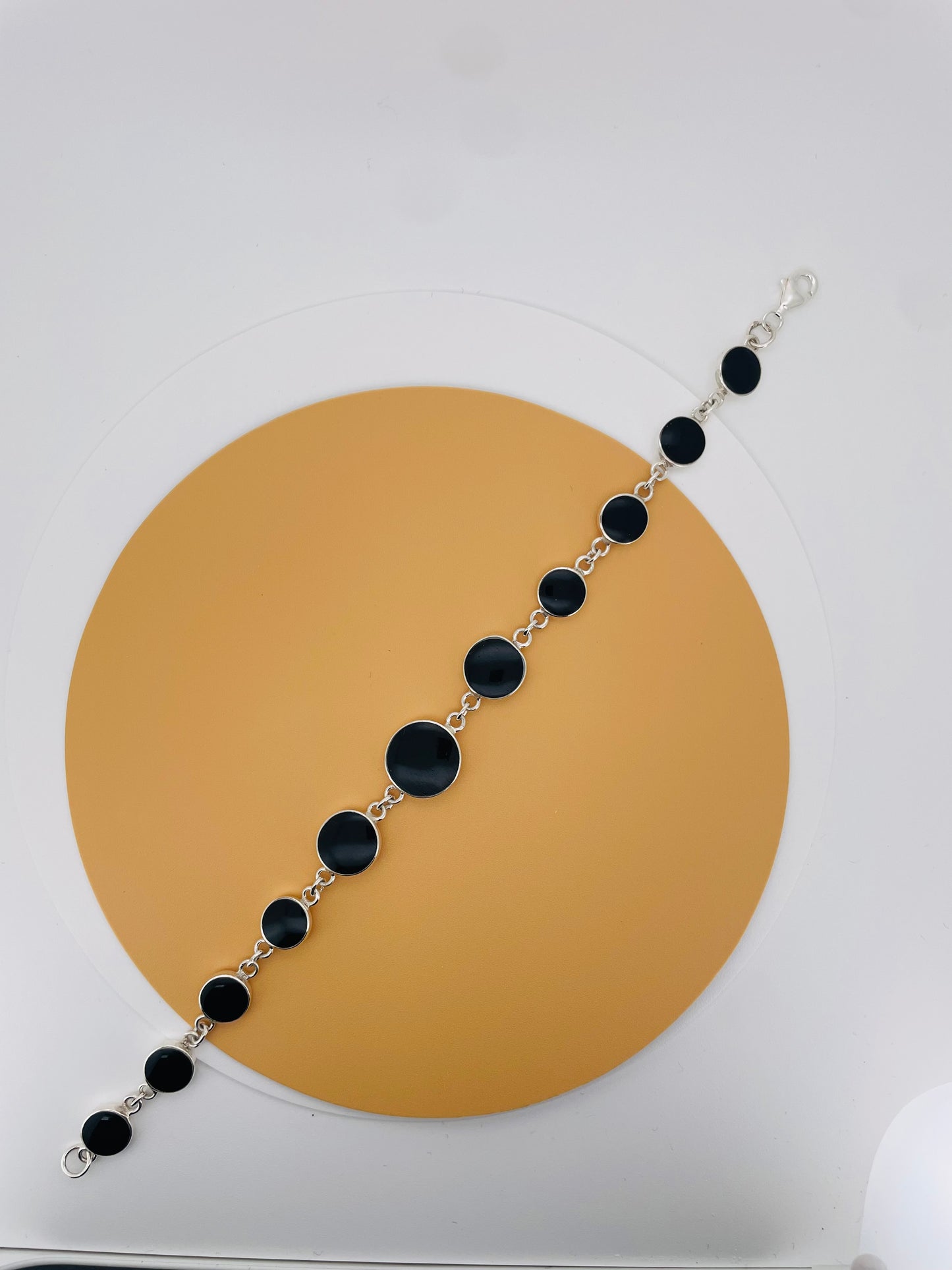 Silver Black Onyx Bracelet – Strength & Protection | Gemsilver