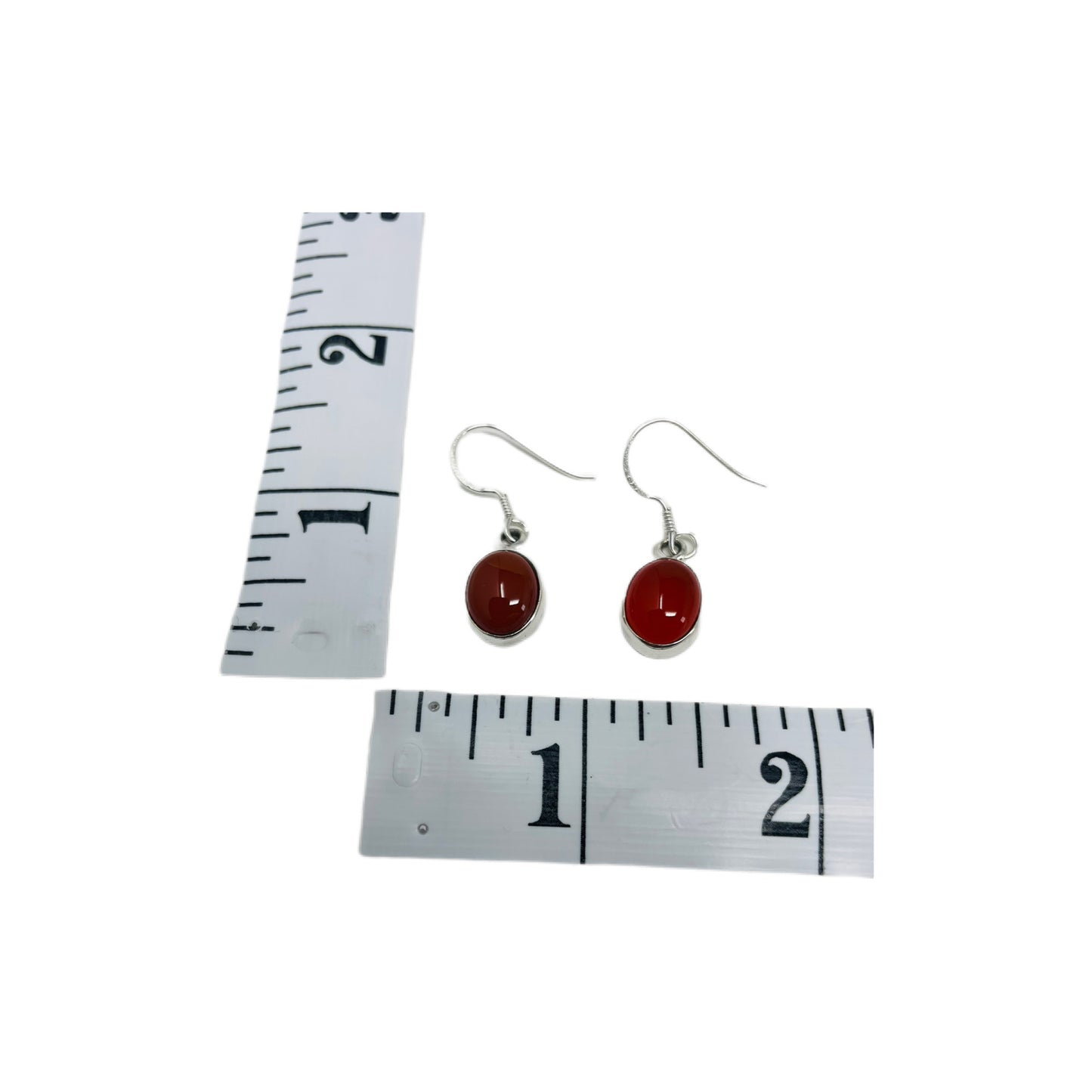 Carnelian Sterling Silver Earrings