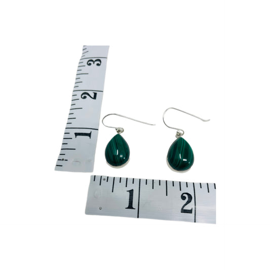 Malachite Sterling Silver Earrings