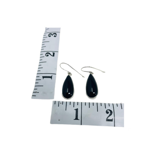 Black Onyx Sterling Silver Earrings