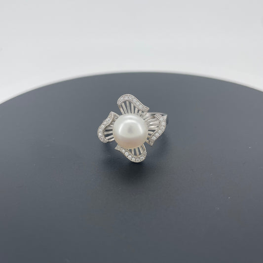 Silver Pearl Ring Size 7 | Gemsilver