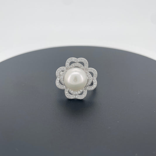 Silver Pearl Ring Size 7 | Gemsilver