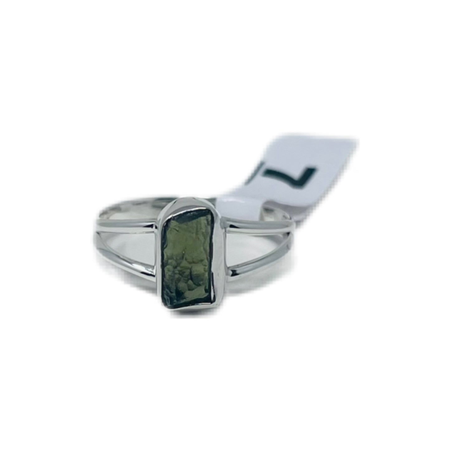 Moldavite Sterling Silver Ring