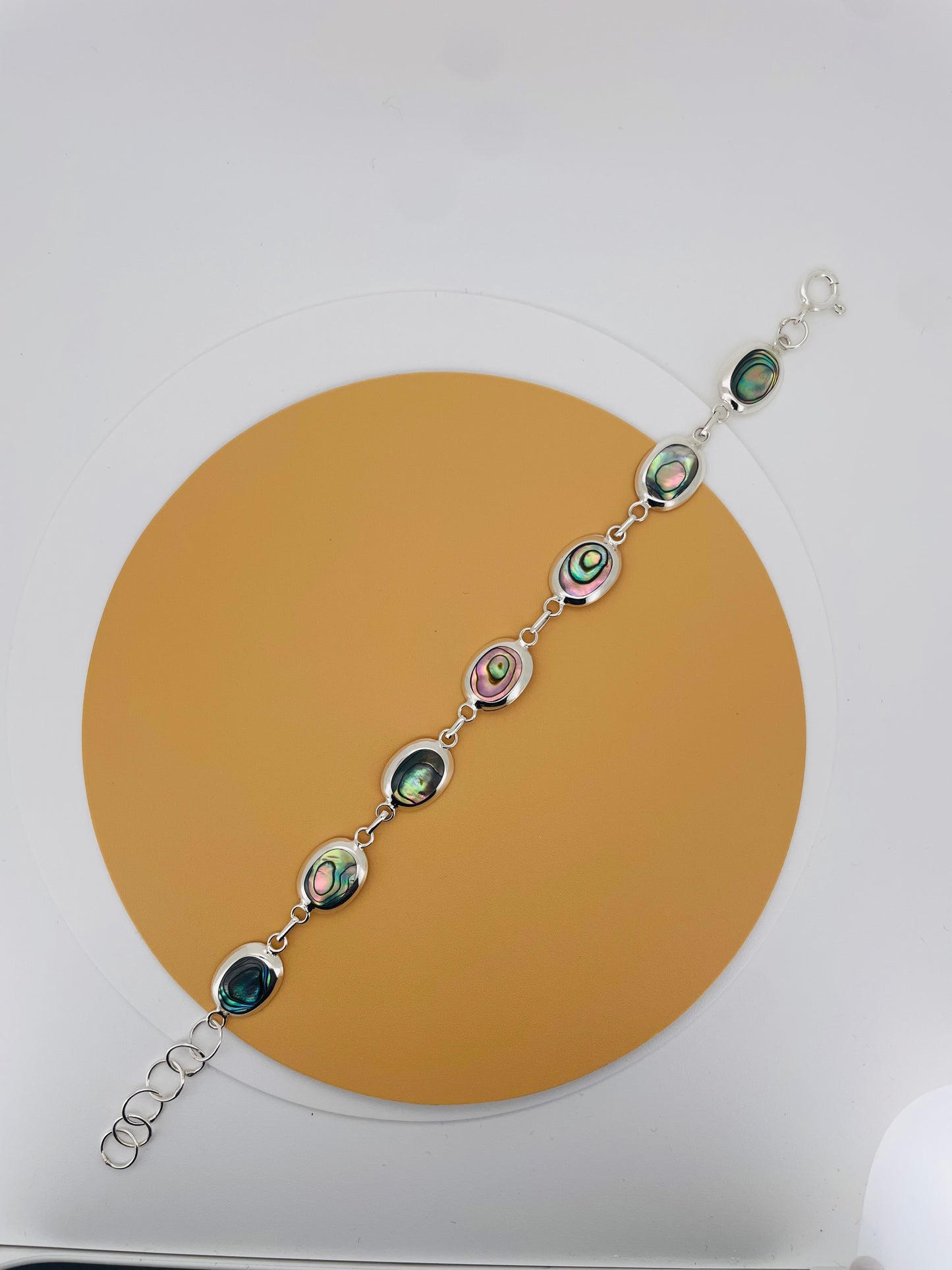 Silver Abalone Bracelet – Calm & Balance | Gemsilver