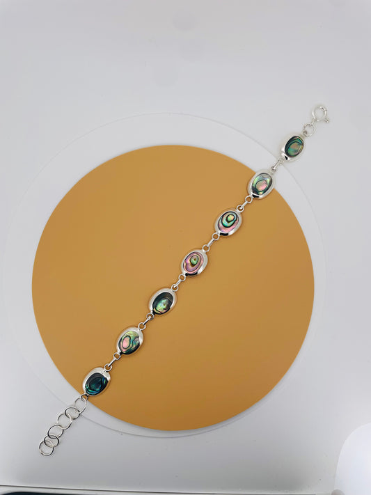 Silver Abalone Bracelet – Calm & Balance | Gemsilver