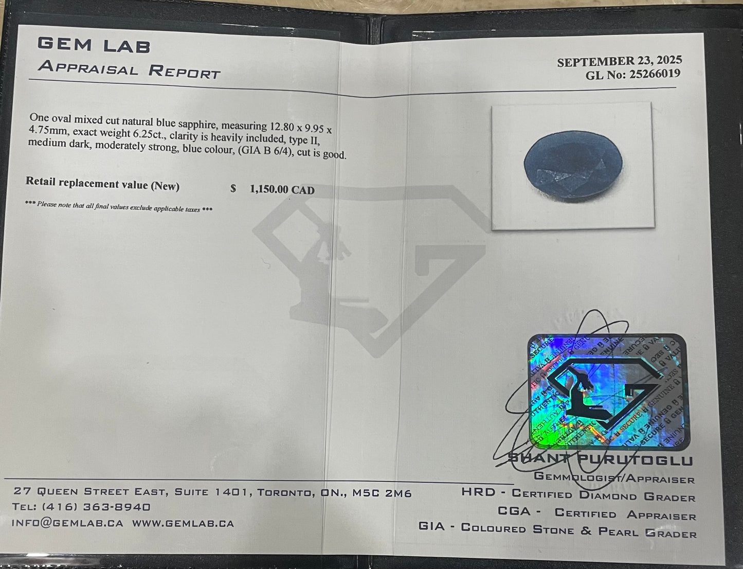 Blue Sapphire Gemstone