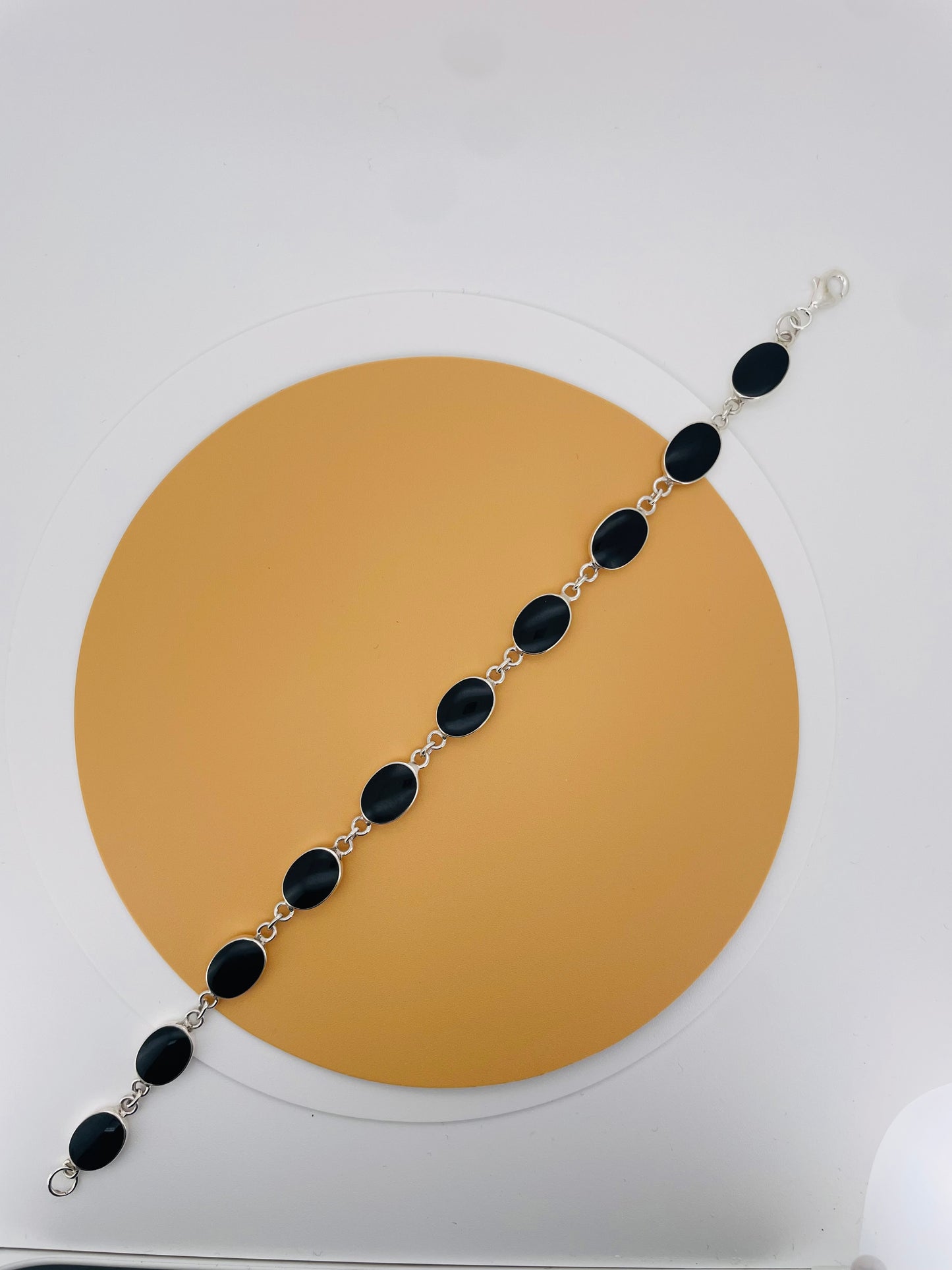 Silver Black Onyx Bracelet – Strength & Protection | Gemsilver