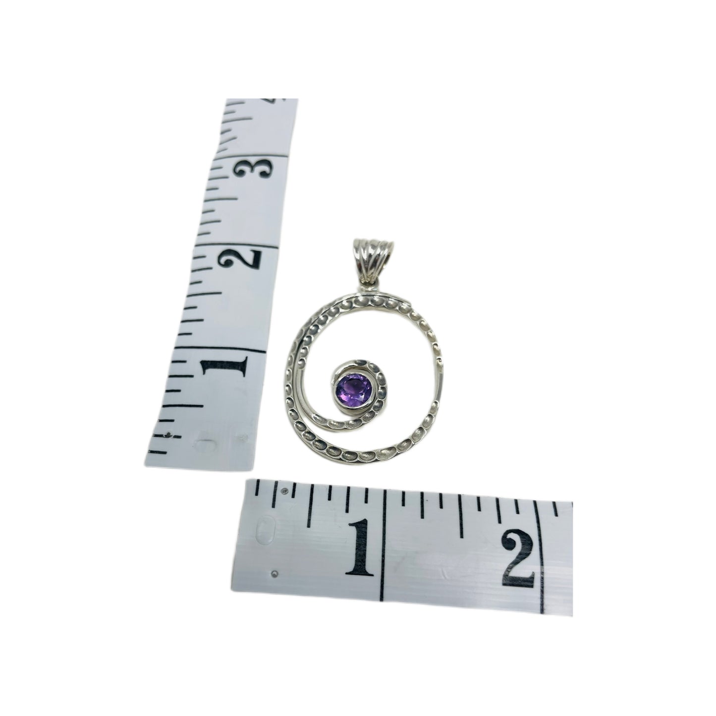 Amethyst Sterling Silver Pendant