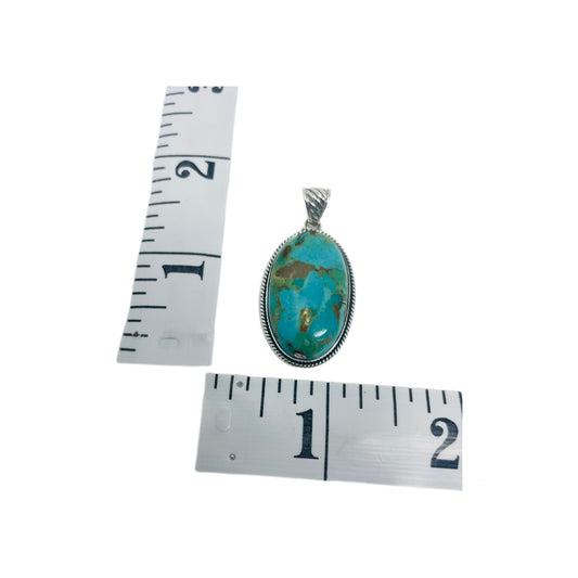 Turquoise Sterling Silver Pendant