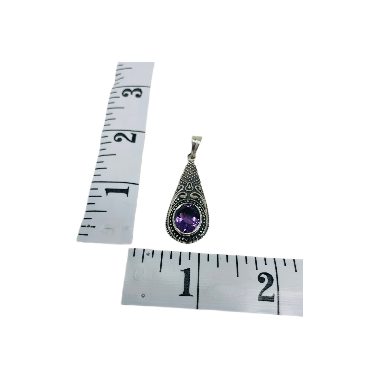 Amethyst Sterling Silver Pendant