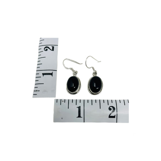 Black Onyx Sterling Silver Earrings