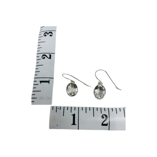 Clear Quartz Sterling Silver Earrings