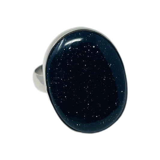 Goldstone Sterling Silver Ring