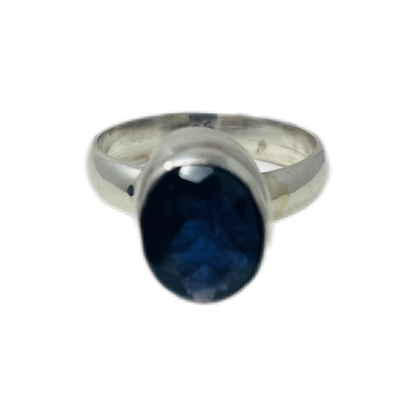 Blue Iolite Sterling Silver Ring