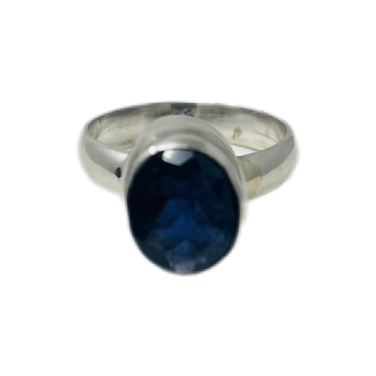 Blue Iolite Sterling Silver Ring