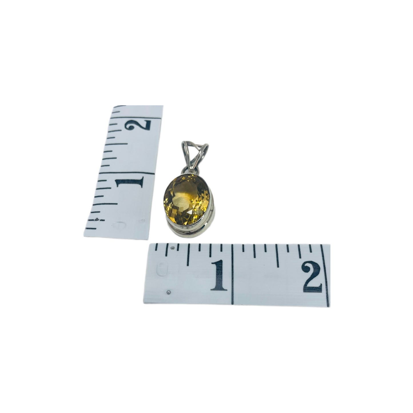 Citrine Sterling Silver Pendant