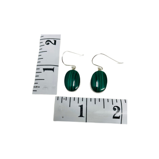 Malachite Sterling Silver Earrings