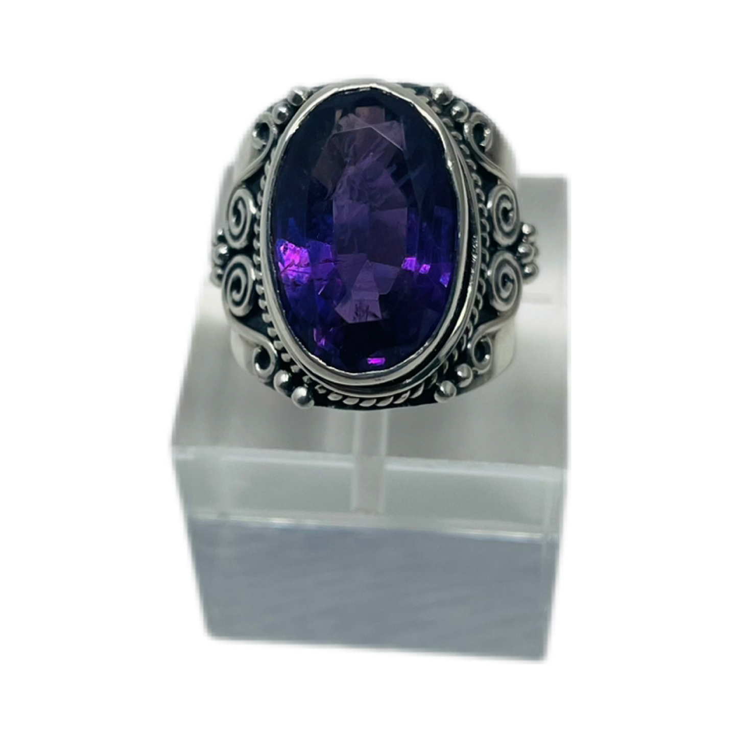 Amethyst Sterling Silver Ring