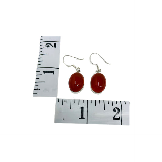 Carnelian Sterling Silver Earrings