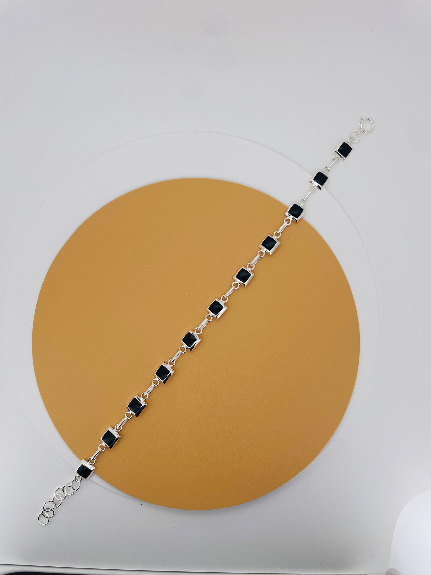 Silver Black Onyx Bracelet – Strength & Protection | Gemsilver