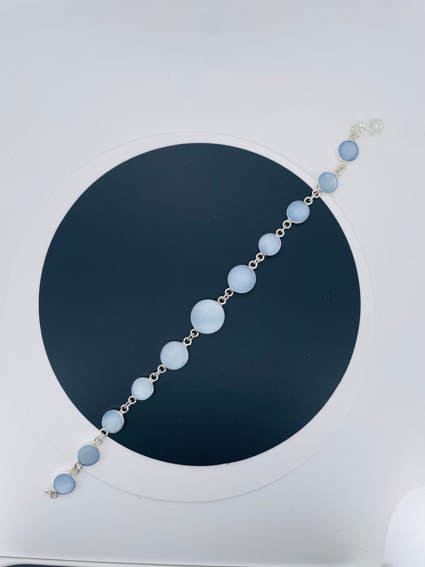 Silver Mother of Pearl Bracelet – Peace & Beauty | Gemsilver