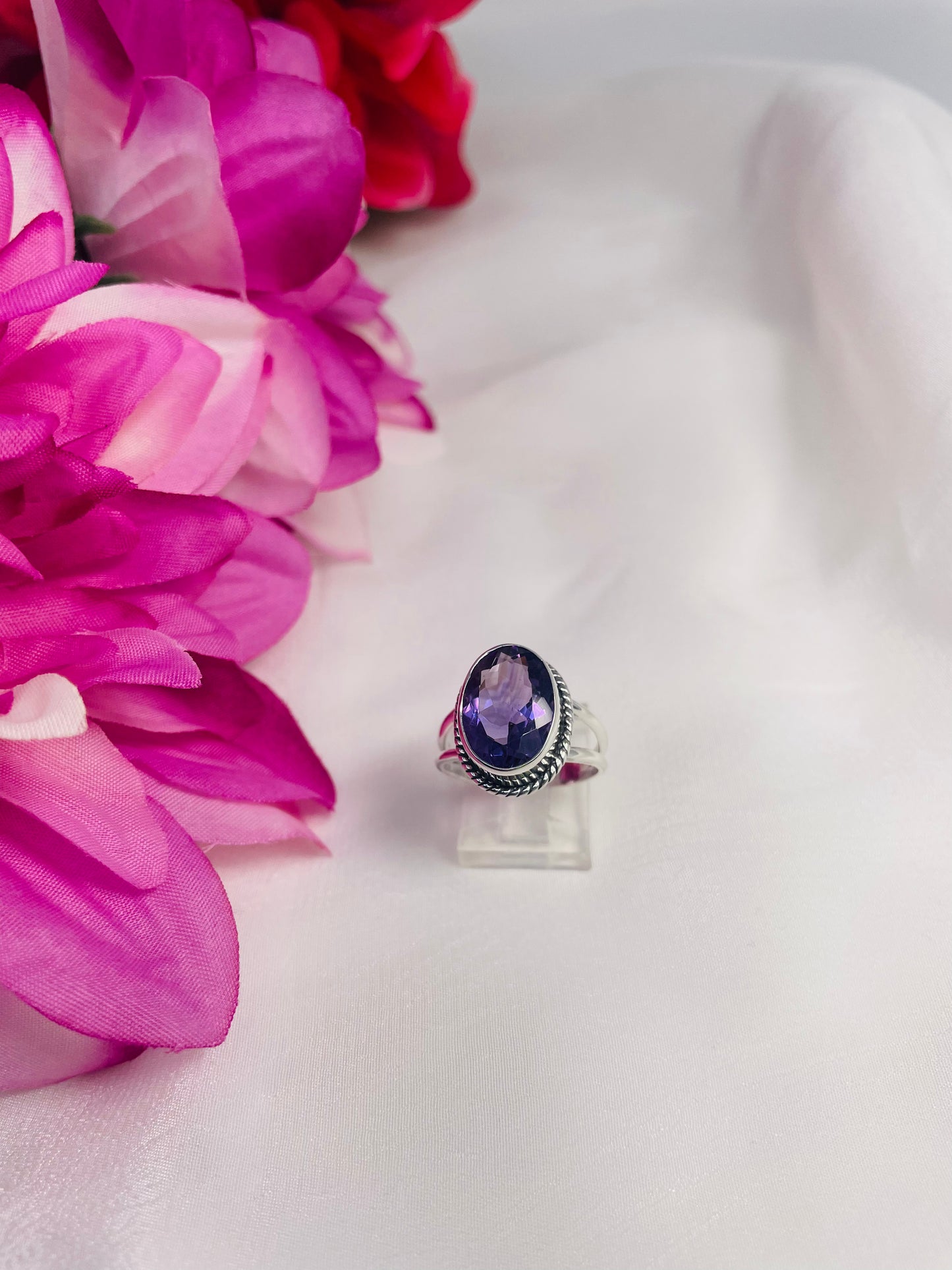 925 Sterling Silver Amethyst Ring