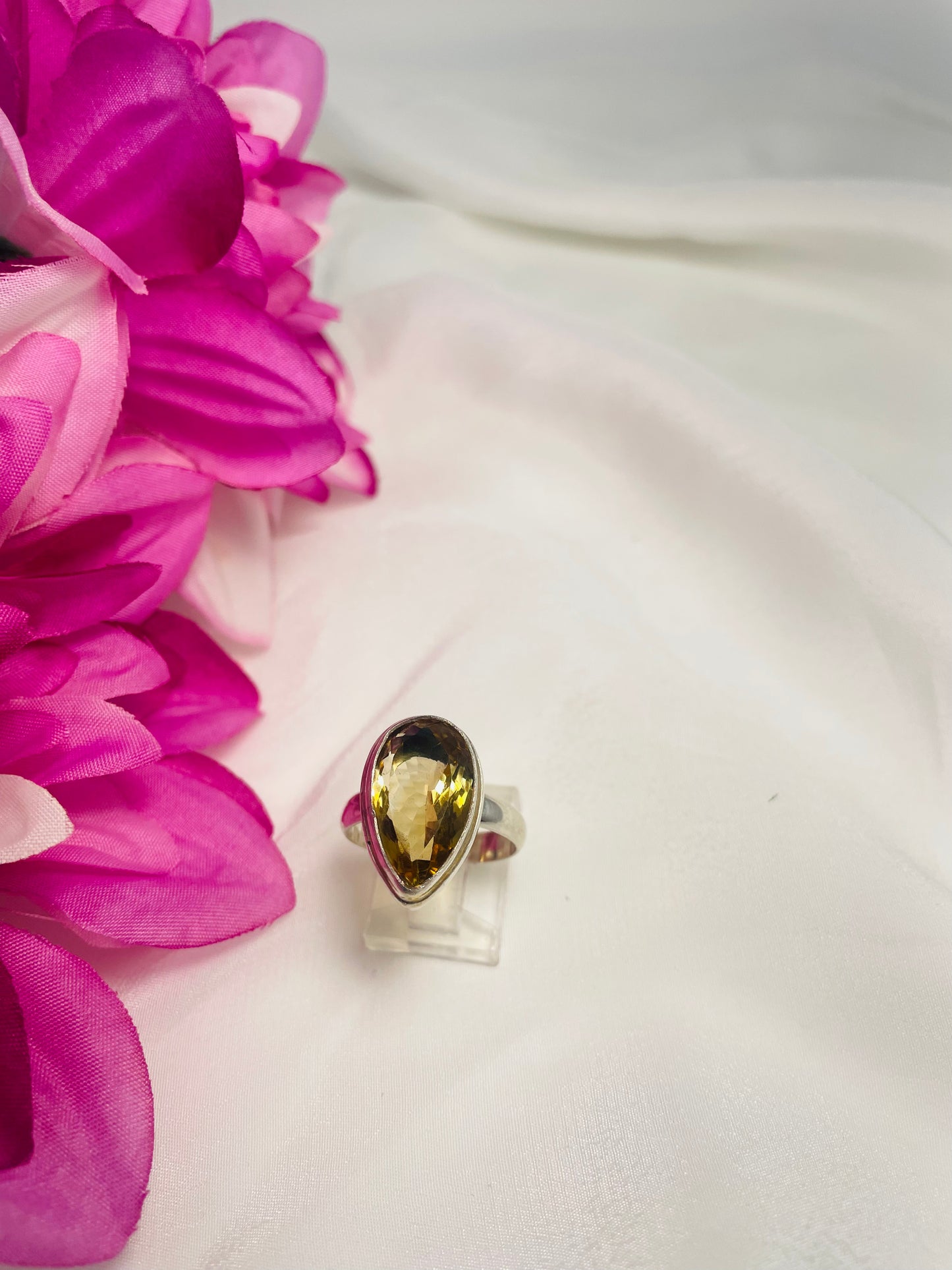 925 Sterling Silver Citrine Ring