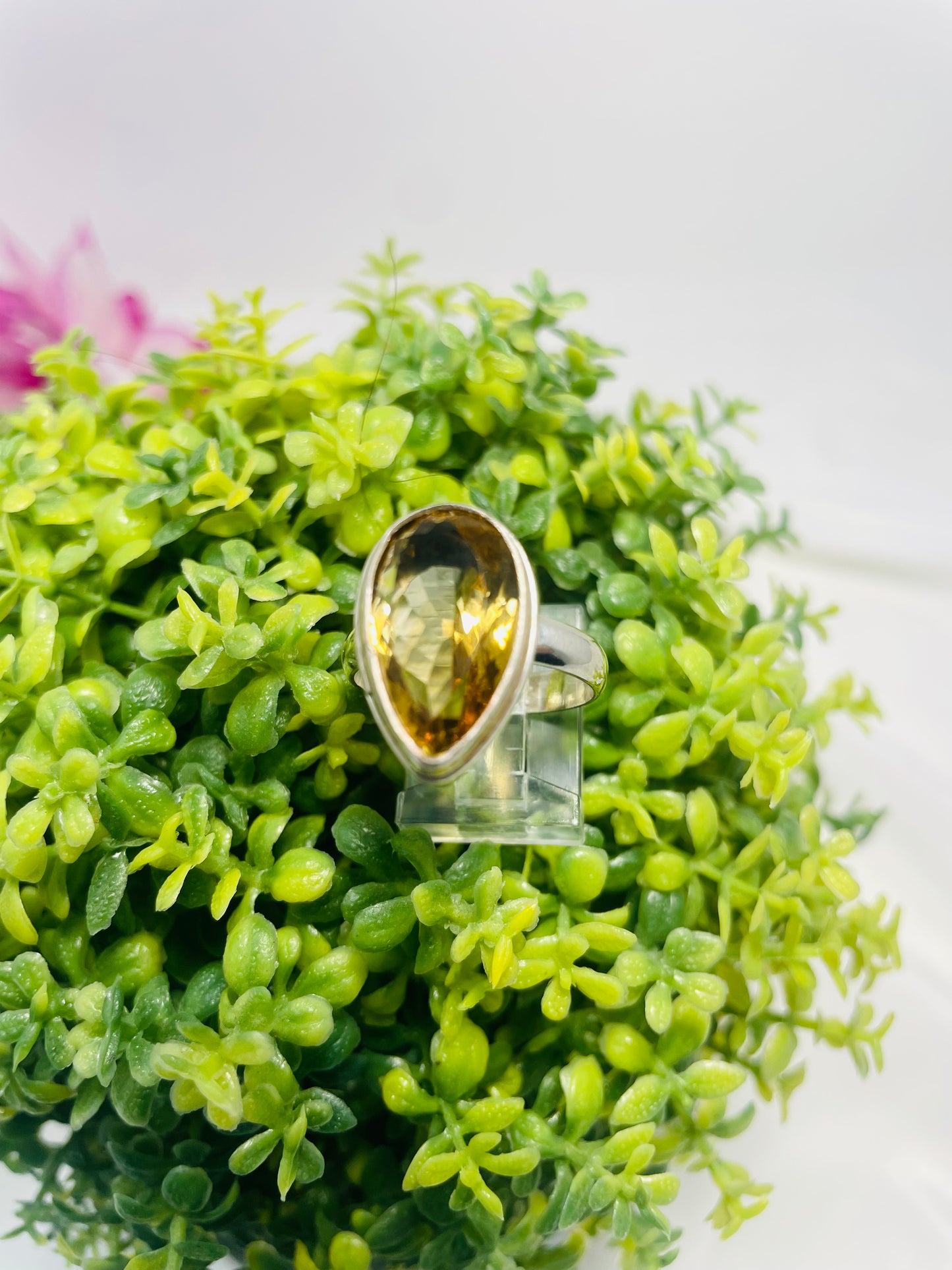 925 Sterling Silver Citrine Ring