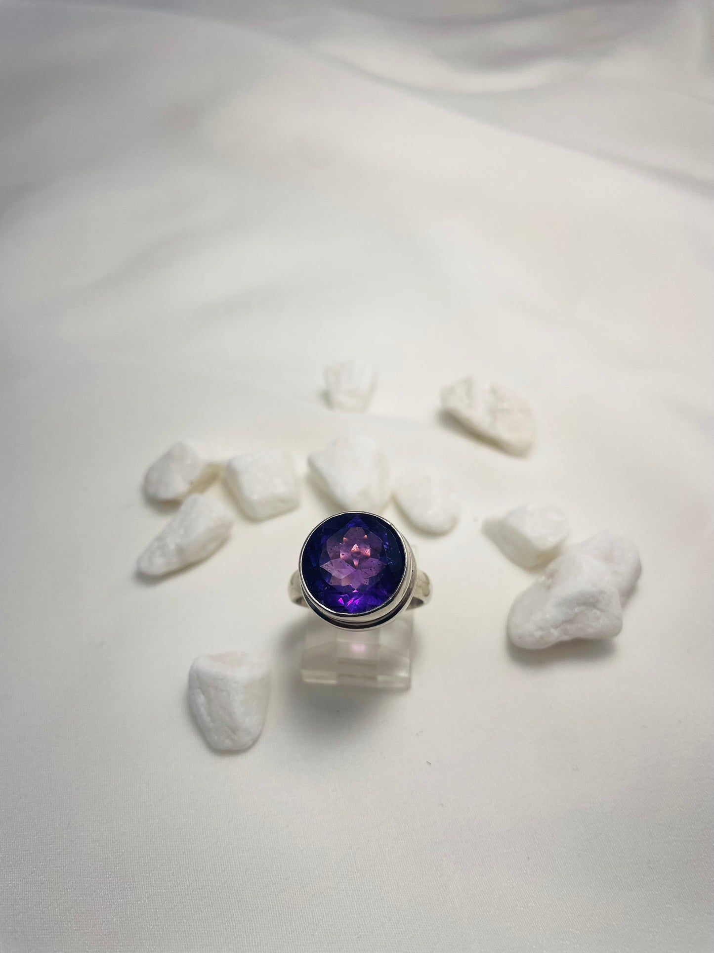 925 Sterling Silver Amethyst Ring