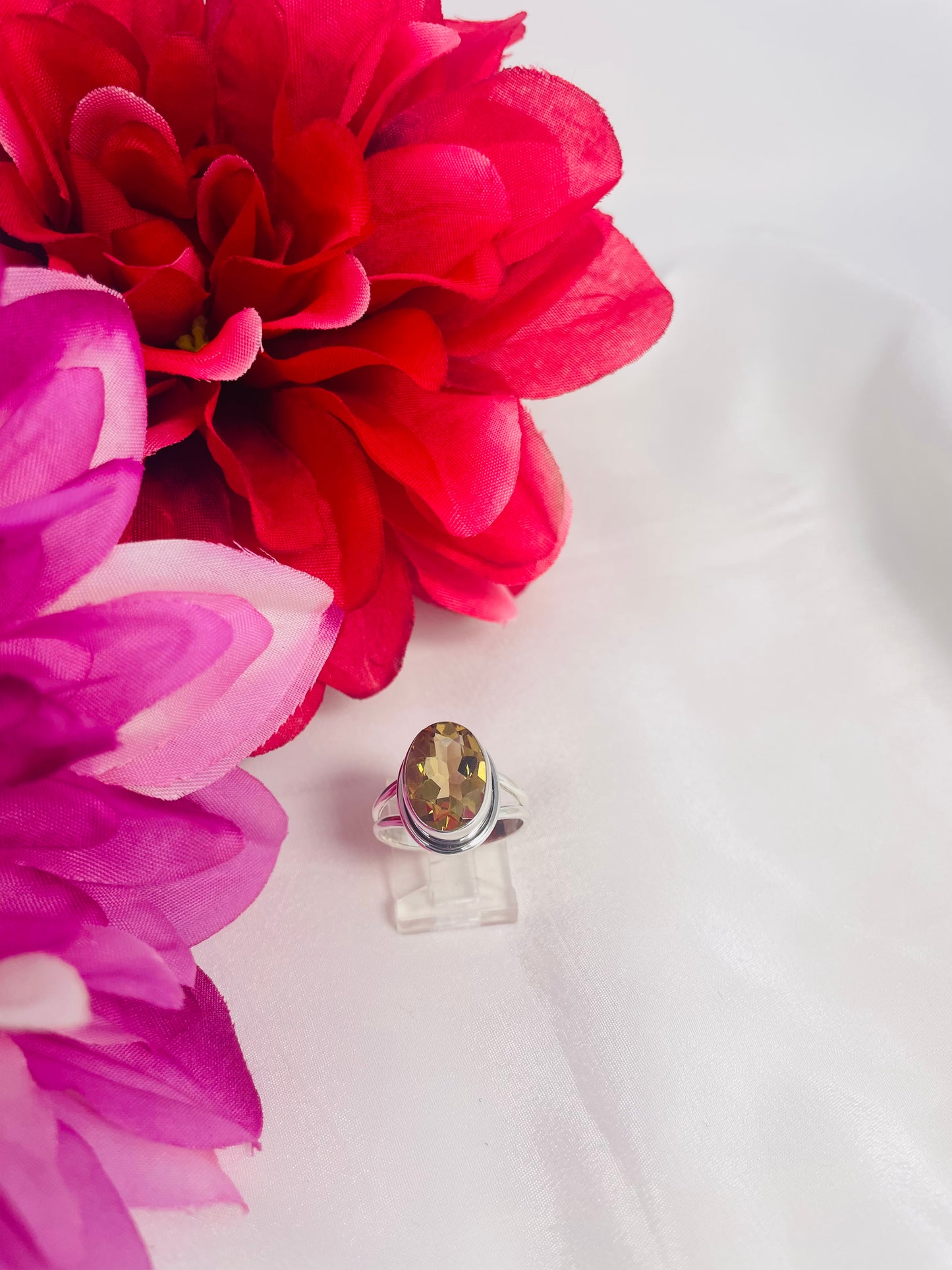 925 Sterling Silver Citrine Ring