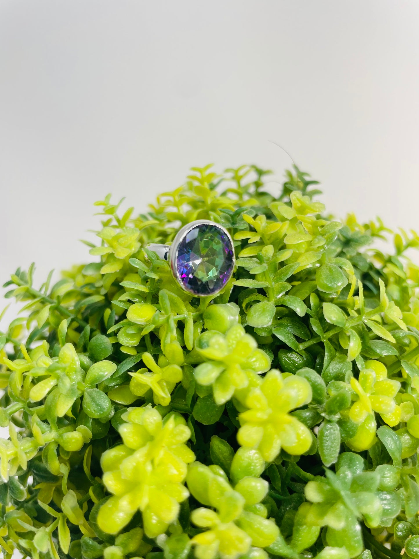 925 Sterling Silver Mystic Topaz Ring